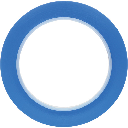 471 Vinyl Tape, 6 mm (1/4") W x 32.9 m (108') L, 5.2 mils, Blue Solutions industrielles ALPHA