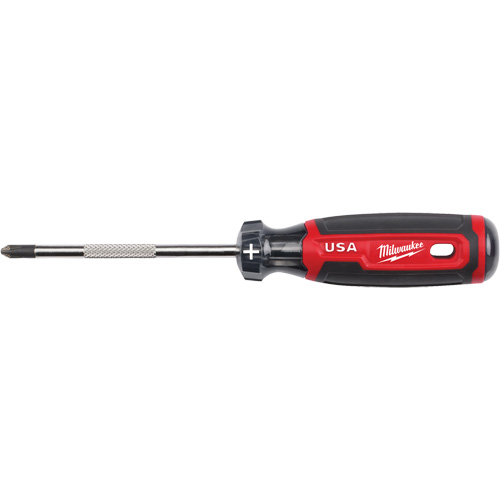 Phillips Screwdriver, #2 Tip, Round, 211 mm L, Cushion Grip Handle Solutions industrielles ALPHA