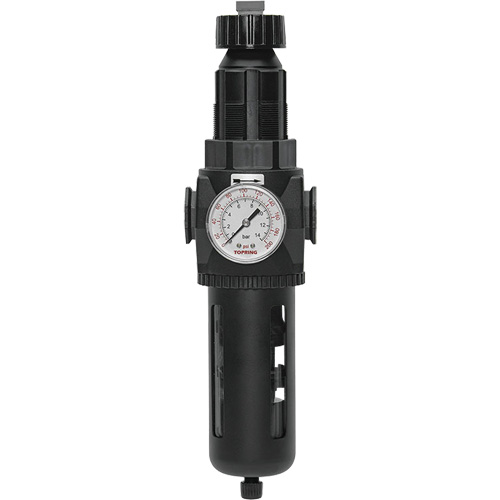 Filtre/r&eacute;gulateur Modulair 400 avec vidange manuelle, 3/4" NPT, 200 psi, Capacit&eacute; de 9,1 oz liq. Solutions industrielles ALPHA