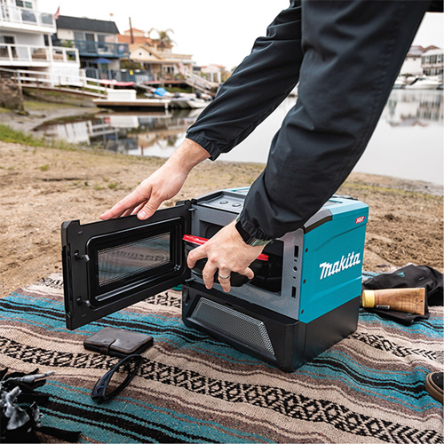 Four &agrave; micro-ondes sans fil 40 V Max XGT (outil seulement), 350 W/500 W, Noir/bleu Solutions industrielles ALPHA