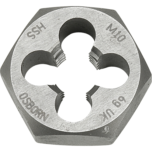 Hexagonal Rethreading Die, 2.05" Dia., 1"-8 Thread, High Speed Steel Solutions industrielles ALPHA