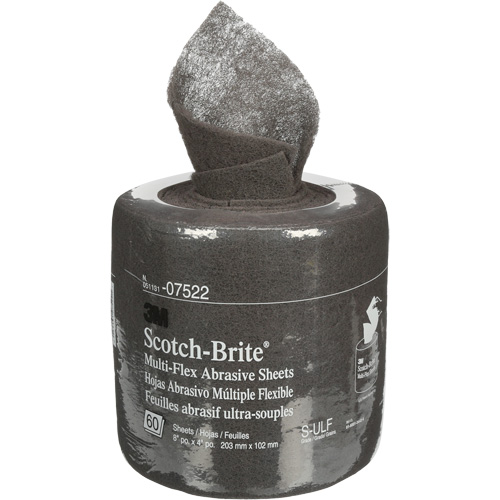 Rouleaux de feuilles Scotch-Brite, Carbure de silicium, 8", Grain Ultra fin Solutions industrielles ALPHA