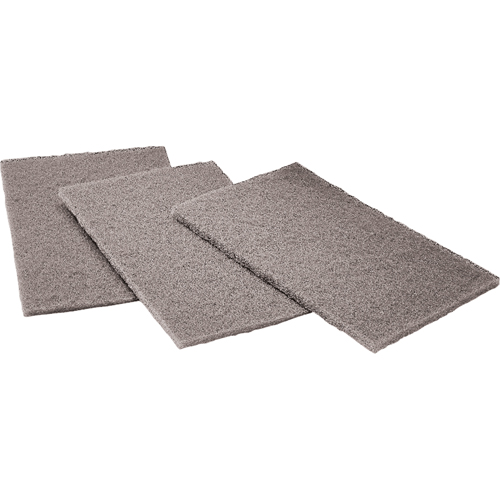 Tampons manuels Scotch-Brite, Carbure de silicium, 6" x 9", Grain Moyen Solutions industrielles ALPHA