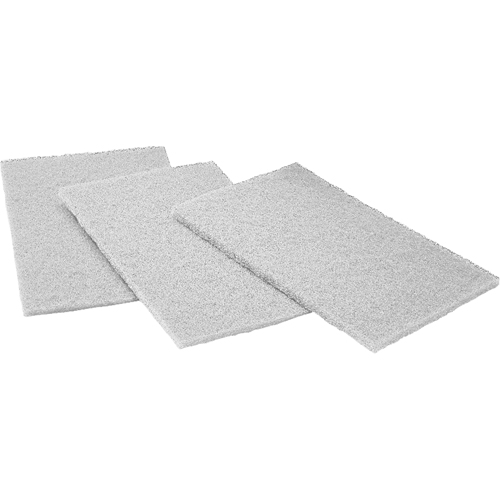 Tampons de nettoyage manuel Scotch-Brite No 7445, C&eacute;ramique, 6" x 9", Grain Nettoyage Solutions industrielles ALPHA