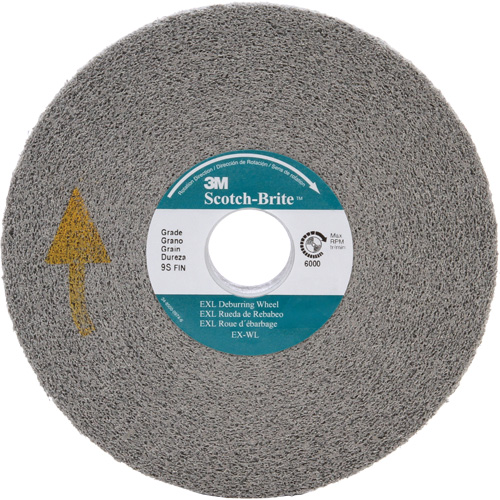 Scotch-Brite EXL Deburring Wheel, 6" x 1", 1" Arbor Solutions industrielles ALPHA