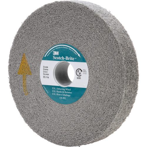 Scotch-Brite EXL Deburring Wheel, 6" x 1/2", 1" Arbor Solutions industrielles ALPHA