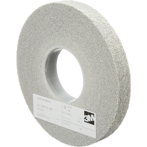 Scotch-Brite EXL Deburring Wheels, 8" x 1", 3" Arbor, Aluminum Oxide Solutions industrielles ALPHA