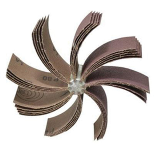 Outil de polissage d'al&eacute;sage &agrave; lamelles ordinaires B-830, Oxyde d'aluminium, Grain 80, 6-3/4" x 1-1/2" Solutions industrielles ALPHA