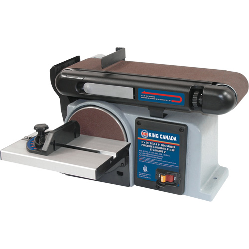 Belt Disc Sanders, 4" W x 36" L Belt, 6" Disk Solutions industrielles ALPHA