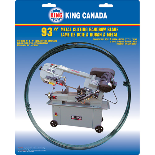Lame de scie &agrave; ruban pour usage g&eacute;n&eacute;ral, Bim&eacute;tal, 93" lo x 3/4" la x &eacute;paisseur 0,032", 6-10 dents par pouce Solutions industrielles ALPHA