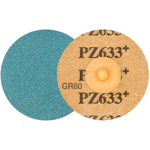 TWIST TOPCUT Sanding Disc, 3" Dia., 80 Grit, Zirconium Solutions industrielles ALPHA