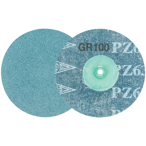 Disque de ponçage TWIST TOPCUT, 3" dia., Grain 100, Zirconium Solutions industrielles ALPHA