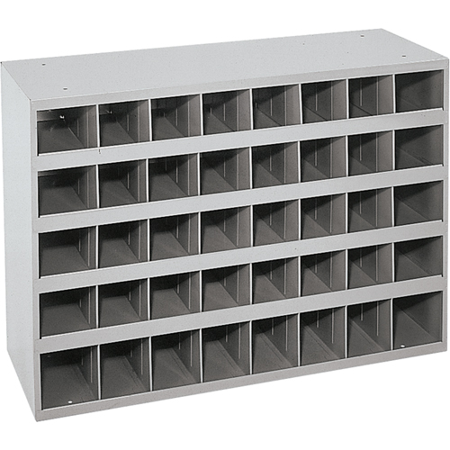 Steel Storage Bin Cabinet, 33-3/4" W x 12" D x 23-7/8" H, Grey Solutions industrielles ALPHA