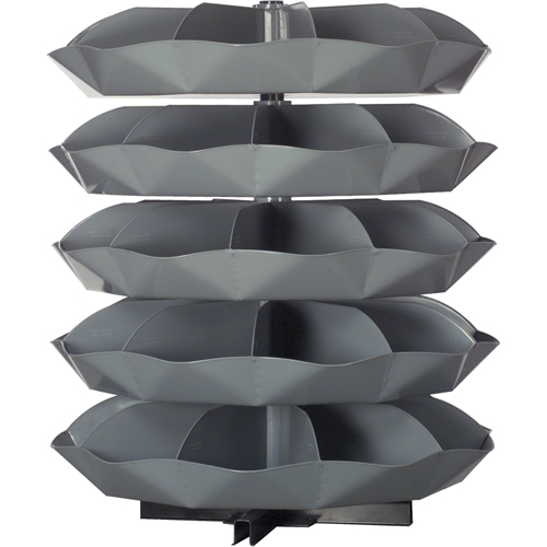 Modules de stockage Rotabin, 625 lb Capacit&eacute; par niveau, 4 Niveau(x), 45" ha x 44" dia Solutions industrielles ALPHA