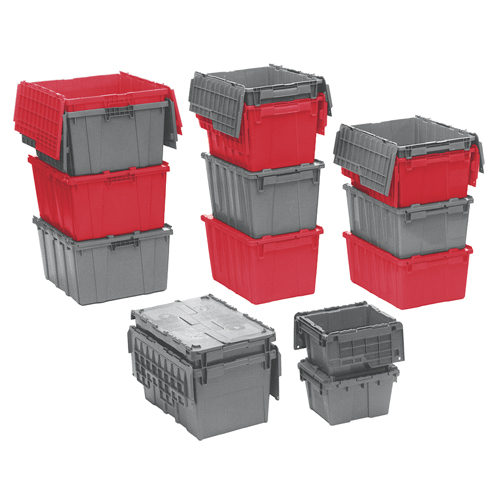 Contenants de distribution Flipak en plastique poly&eacute;thyl&egrave;ne (PE), 19,7" x 11,8" x 7,3", Bleu Solutions industrielles ALPHA