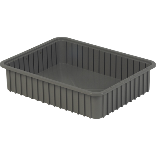 Contenants Divider Box, Poly&eacute;thyl&egrave;ne, 22,4" la x 17,4" p x 5" h, Gris Solutions industrielles ALPHA