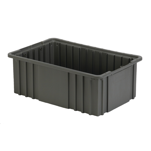 Divider Box, Polyethylene, 15.5" W x 9.9" D x 6" H, Grey Solutions industrielles ALPHA