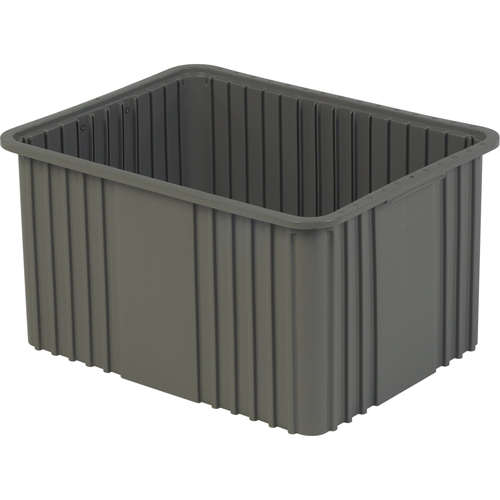 Divider Box, Polyethylene, 20.9" W x 15.9" D x 12" H, Grey Solutions industrielles ALPHA