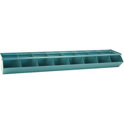 Bacs sectionnels superposables, Cap. 100 lb, 37" la x 8" p x 4-1/2" h, Bleu Solutions industrielles ALPHA