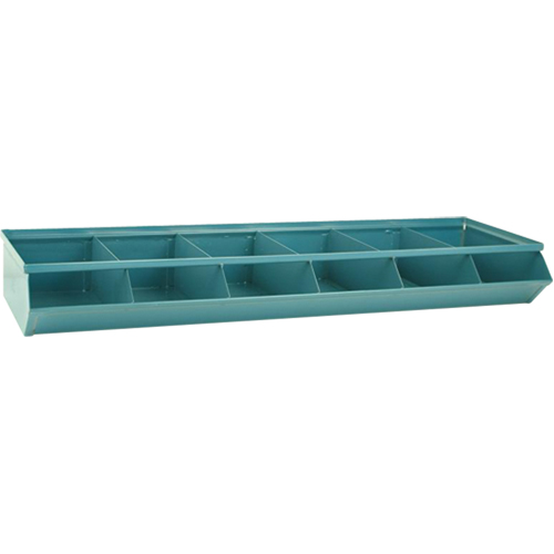 Bacs sectionnels superposables, Cap. 100 lb, 37" la x 12" p x 4-1/2" h, Bleu Solutions industrielles ALPHA
