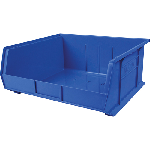 Plastic Bin, 16-1/2" W x 11" H x 18" D, Blue Solutions industrielles ALPHA