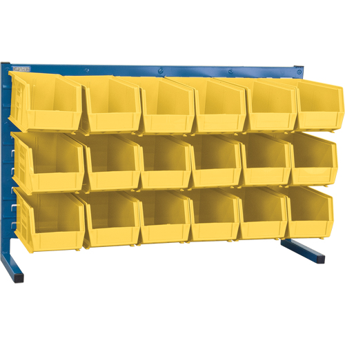 Rayonnage &agrave; persienne avec bacs, 18 bacs, 36" la x 8-1/4" p x 22" h Solutions industrielles ALPHA