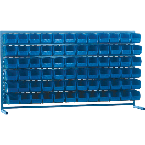 Rayonnage &agrave; persienne avec bacs, 72 bacs, 72" la x 15" p x 40" h Solutions industrielles ALPHA