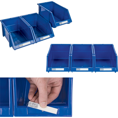 Stack & Hang Bin, 7-7/8" W x 7" H x 17-11/16" D, Blue Solutions industrielles ALPHA