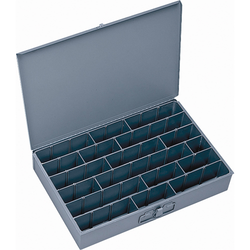 Compartment Scoop Boxes, 12" W x 18" D x 3" H, 17 Compartments Solutions industrielles ALPHA