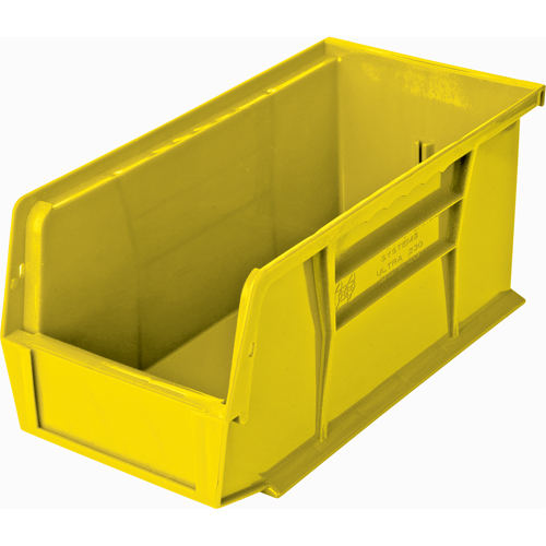 Bacs ultra empilable & suspendable, 5-1/2" la, 5" h x 10-7/8" p, Jaune Solutions industrielles ALPHA