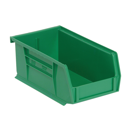 Ultra Stack & Hang Bin, 4-1/8" W x 3" H x 7-3/8" D, Green Solutions industrielles ALPHA