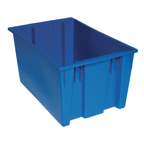 Contenants Stack & Nest, 15" x 29,5" x 19,5", Bleu Solutions industrielles ALPHA