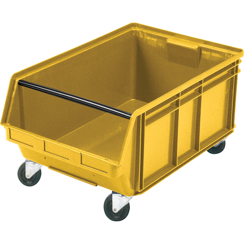 Mobile Giant Stacking Bin, 11-7/8" H x 18-3/8" W x 29" D, 150 lbs. Capacity, Yellow Solutions industrielles ALPHA