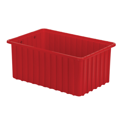 Divider Box&reg; Containers, Polyethylene, 16.5" W x 10.9" D x 7" H, Red Solutions industrielles ALPHA