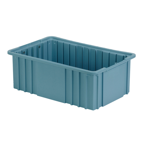 Contenant Divider Box, Poly&eacute;thyl&egrave;ne, 15,5" la x 9,9" p x 6" h, Bleu p&acirc;le Solutions industrielles ALPHA