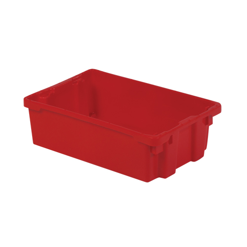 Contenants Stack-N-Nest Polylewton, 6,2" x 20,1" x 13", Rouge Solutions industrielles ALPHA