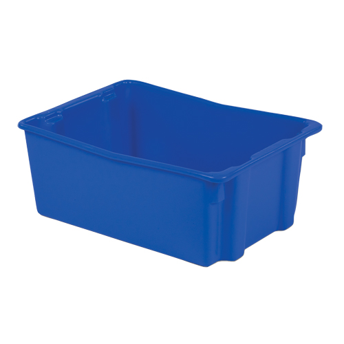 Contenants Stack-N-Nest Polylewton, 10,5" x 26,1" x 18,7", Bleu Solutions industrielles ALPHA