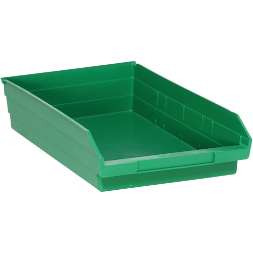 Bacs pour tablette, 11-1/8" la x 4" H x 17-7/8" p, Vert, Capacit&eacute; 40 lb Solutions industrielles ALPHA