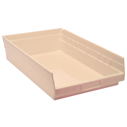 Economy Shelf Bin, 11-1/8" W x 4" H x 17-7/8" D, Ivory Solutions industrielles ALPHA