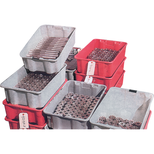Contenants Stack-N-Nest de Plexton, 19,9" la x 27,5" p x 14" h, Rouge Solutions industrielles ALPHA