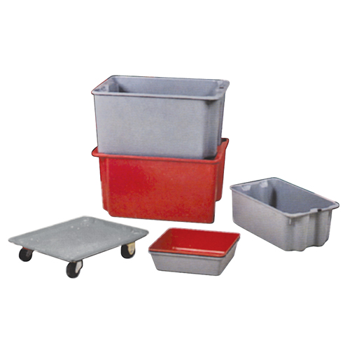 Contenants Stack-N-Nest de Plexton, 19,9" la x 27,5" p x 14" h, Rouge Solutions industrielles ALPHA