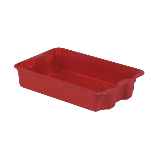 Contenants Stack-N-Nest de Plexton, 14,8" la x 24,3" p x 5,1" h, Rouge Solutions industrielles ALPHA
