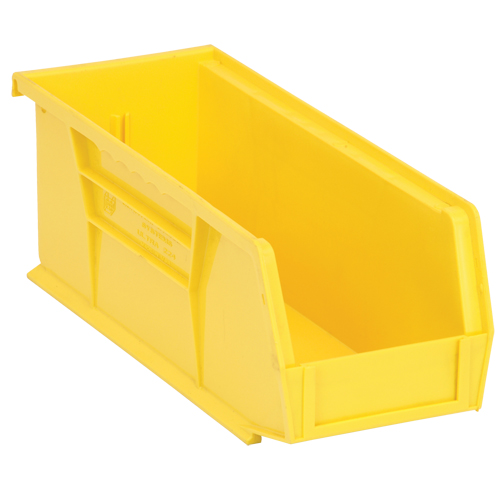 Ultra Stack & Hang Bin, 4-1/8" W x 4" H x 10-7/8" D, Yellow Solutions industrielles ALPHA