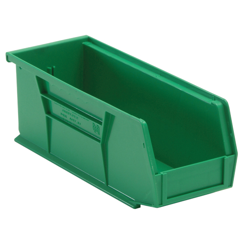 Ultra Stack & Hang Bin, 4-1/8" W x 4" H x 10-7/8" D, Green Solutions industrielles ALPHA