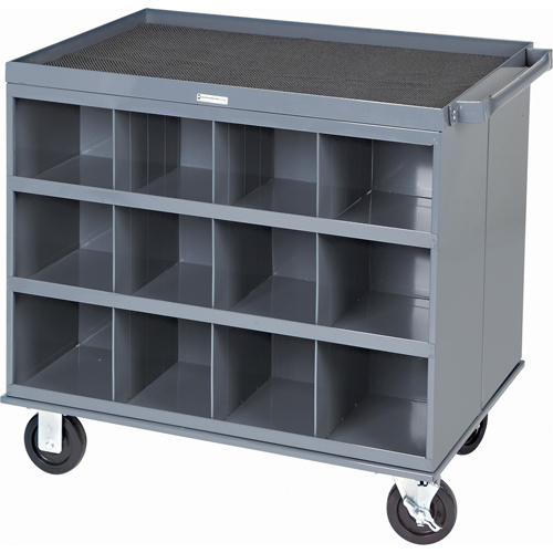 Heavy-Duty 2-Sided Mobile Carts/Work Stations, 1000 lbs. Capacity, 34" x W, 32" x H, 24" D, All-Welded Solutions industrielles ALPHA