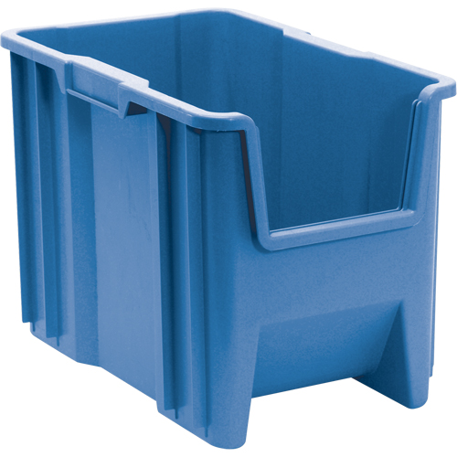 Contenants &agrave; empiler g&eacute;ants, 10,875" la x 17,5" p x 12,5" h, Bleu Solutions industrielles ALPHA
