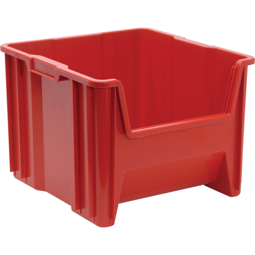 Giant Stacking Containers, 16.5" W x 17.5" D x 12.5" H, Red Solutions industrielles ALPHA