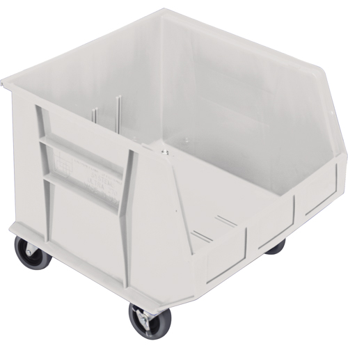 Mobile Bin, 14" H x 16-1/2" W x 18" D, 75 lbs. Capacity, Ivory Solutions industrielles ALPHA