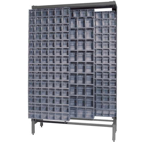 Free-Standing Tip-Out Bins Slider System, 48" W x 18" D x 77" H, 303 Drawers Solutions industrielles ALPHA