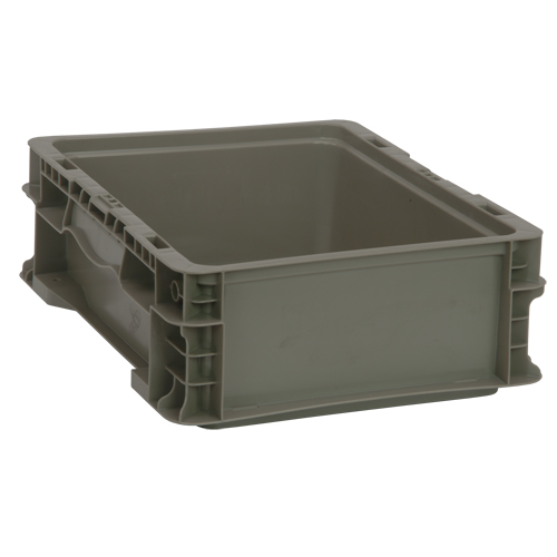 Contenant pliable et empilable, 15" la x 12" p x 5" h, Gris Solutions industrielles ALPHA